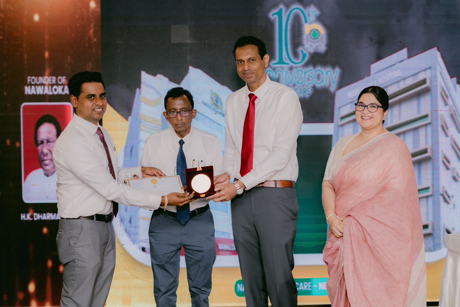 the 10th year Anniversary of Nawaloka Medicare hospital at its state-of-the-art, seven-story facility in the heart of Negombo.